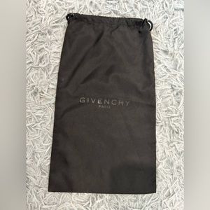 Authentic Givenchy Black Dust Bag  Small Bag and Shoes 15” X 8”
